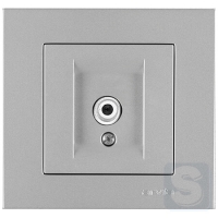 Розетка TV (SAT) концевая Arvia Electric KAREN Серебро (20 03 2000 288)